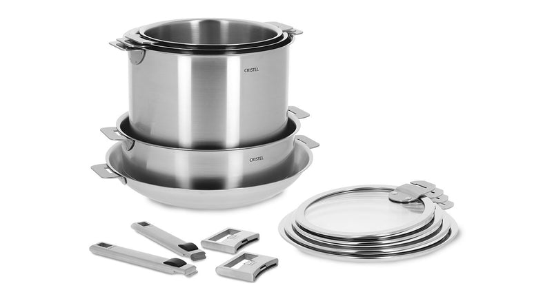 Cristel Strate 13-Piece Stainless Steel Cookware Set