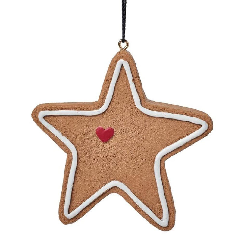 Blossom Bucket Gingerbread Cookie Star Christmas Ornament