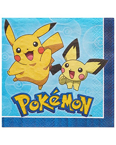 Amscan American Greetings Pokemon Party Supplies, Paper Lunch Napkins (16-Count)