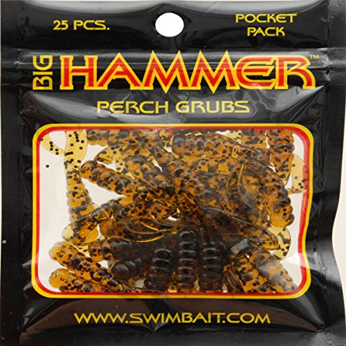 Big Hammer Lures Big Hammer 1.75" Grub 95 Pumpkinseed Fishing Equipment