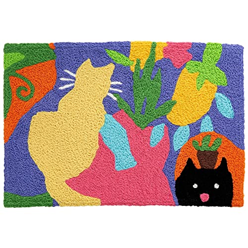 Home Comfort What's That Jellybean Accent Rug with Cats 20"x30" Doormat