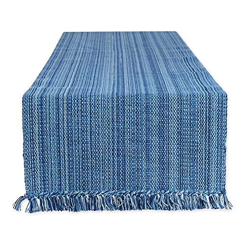 DII Design Variegated Tabletop Collection, Table Runner, 13x108, Nautical Blue