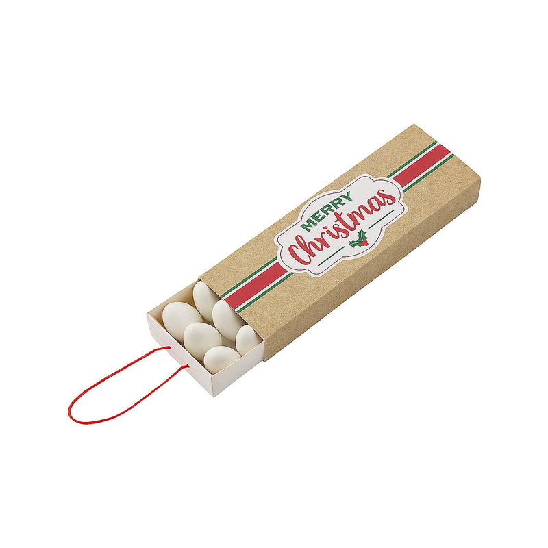 Christmas Pull Favor Boxes - Party Supplies - 12 Pieces