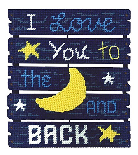 Design Works Crafts Janlynn Love You To The Moon Pallet-ables Plastic Canvas Kit