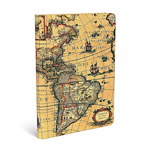 Paperblanks Western Hemisphere Journal: Lined Midi (Early Cartography)