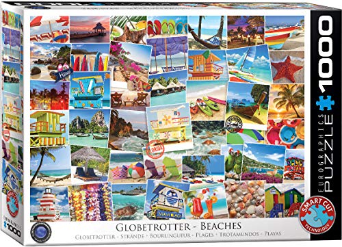 EuroGraphics Beaches Globetrotter Jigsaw Puzzle (1000 Piece) , Blue