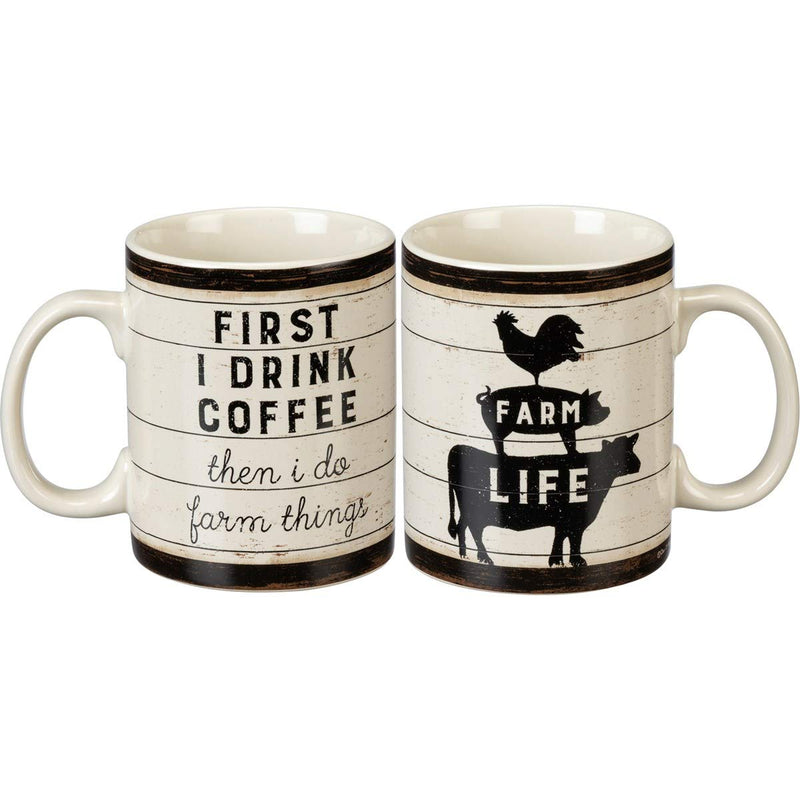 Mug - First Coffee Then I Do Farm Things