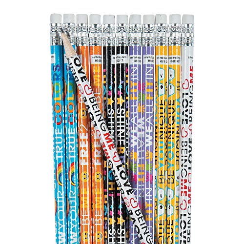 Fun Express - Be You Pencils - Stationery - Pencils - Pencils - Printed - 24 Pieces