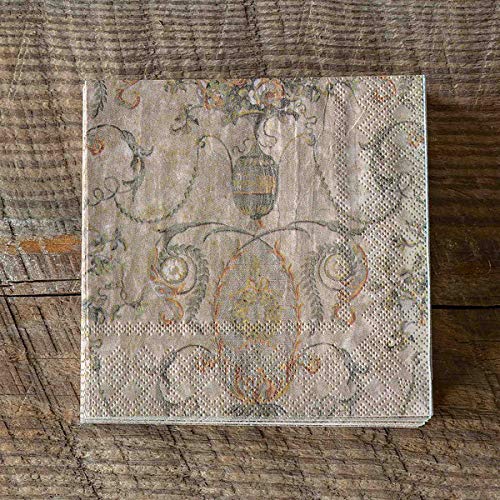 Park Hill Collection EAP90957 Old Southern Home Paper Beverage Napkins, 5-inch Height, Package of 20