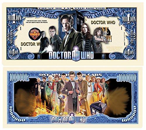 American Art Classics Doctor Who Limited Edition Collectible Million Dollar Bills (Pack of 5 Bills)