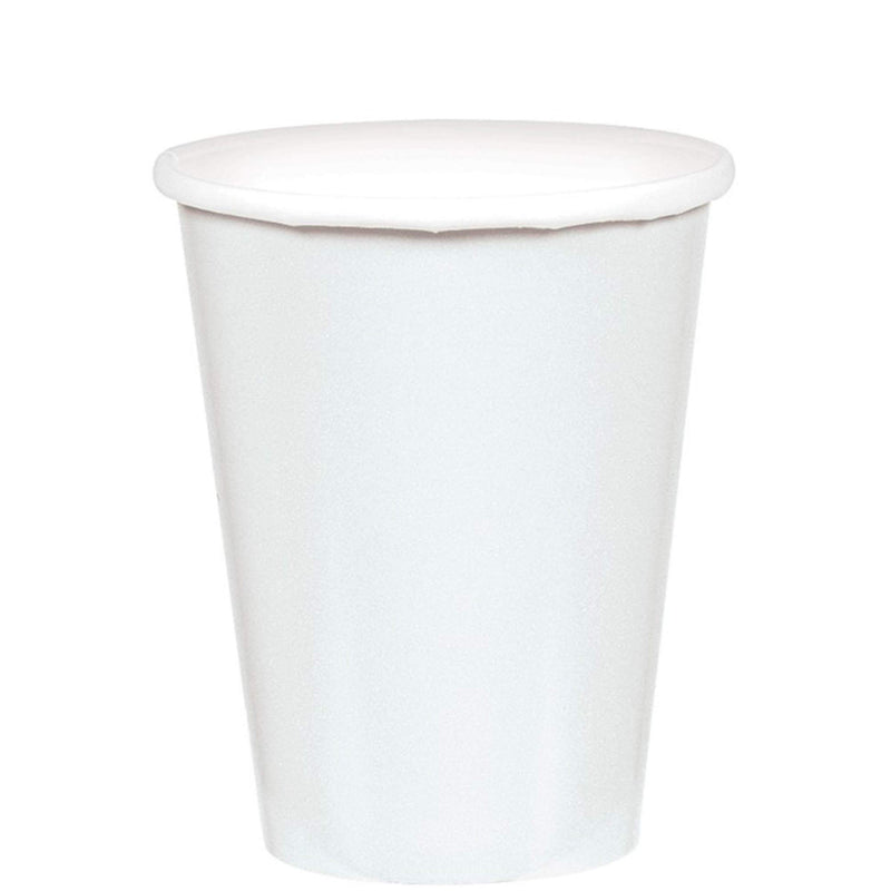 Frosty White Paper Cups, 9 Oz, 20 Ct. | Party Tableware