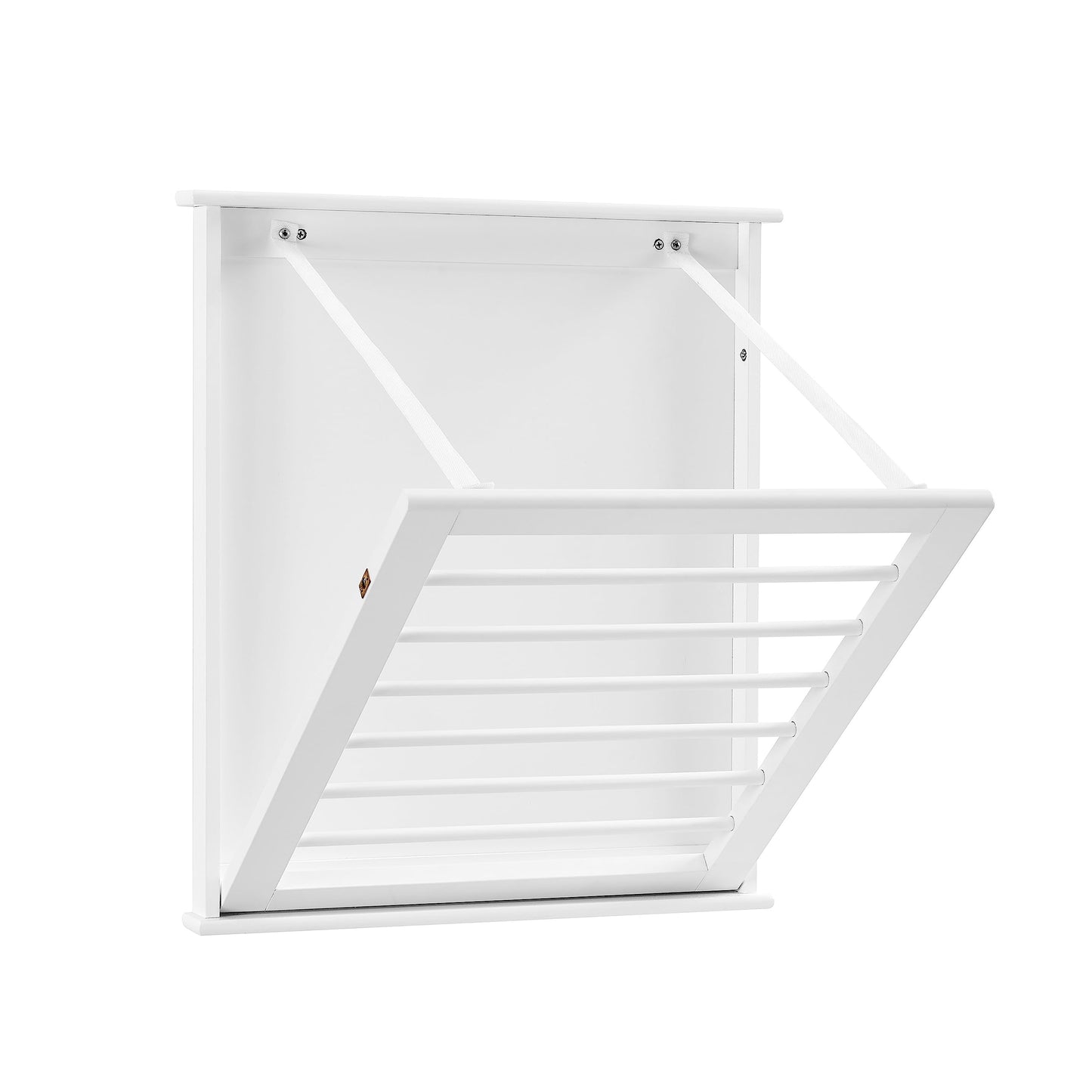 Danya B. Folding Wall Mounted Drying Rack - White