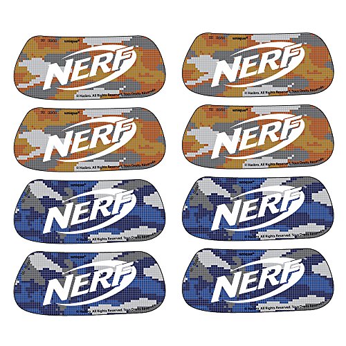 Unique Industries Unique Nerf Party Eye Black Sticker Party Favors, 8 Pairs