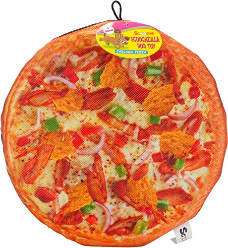 SCOOCHIE PET PRODUCTS 479 Chicago Style Pizza Dog Toy, 10"