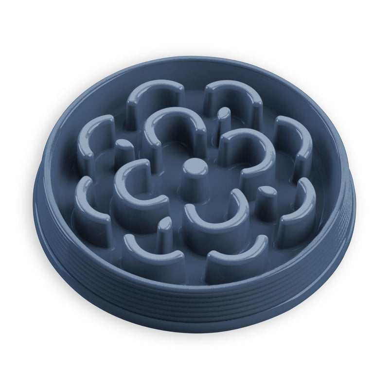 TarHong Slow Chow™ Medallion Feeder, Medium, Blue, 9.8" x 1.6", 3 Cups, Premium Plastic