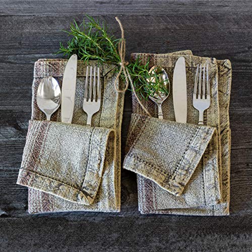 Park Hill Collection EXW00403 Cloth Napkin, Cotton (Taupe)