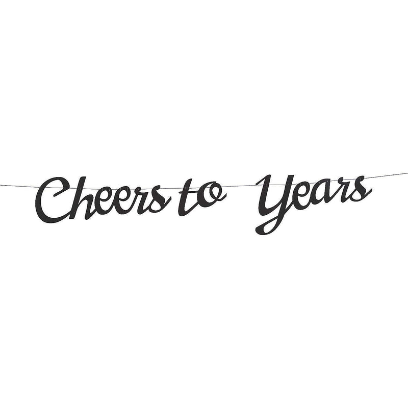 Cheers to Milestone Years Garland - Party Decor - 22 Pieces