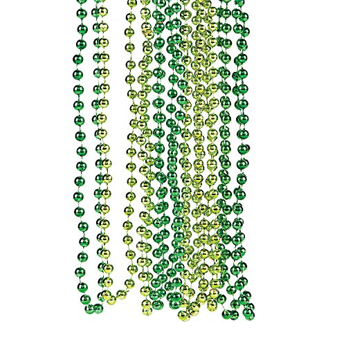 Fun Express - Shades of Green Beaded Necklaces for St. Patrick&