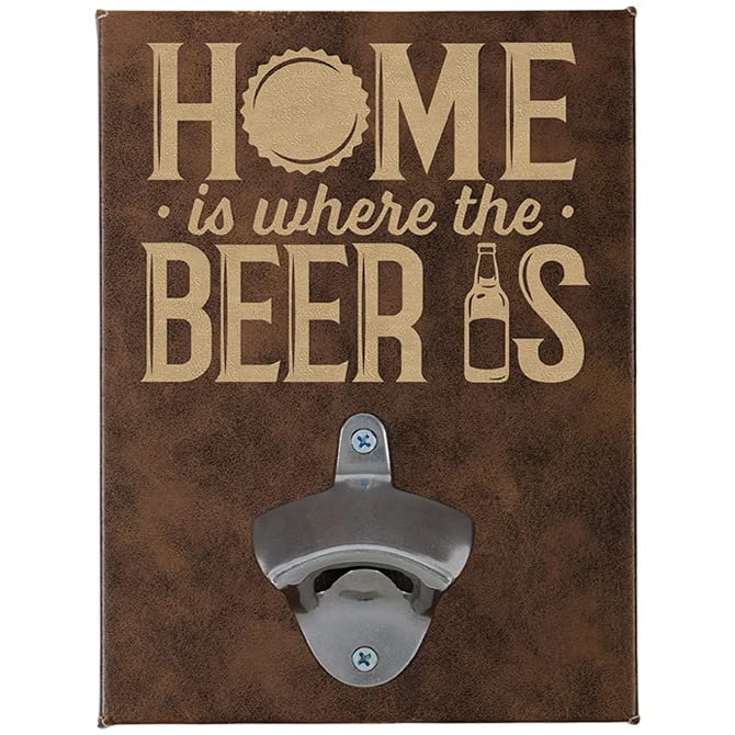 Carson Home Accents Beer is Wall Bottle Opener, 8-inch Height