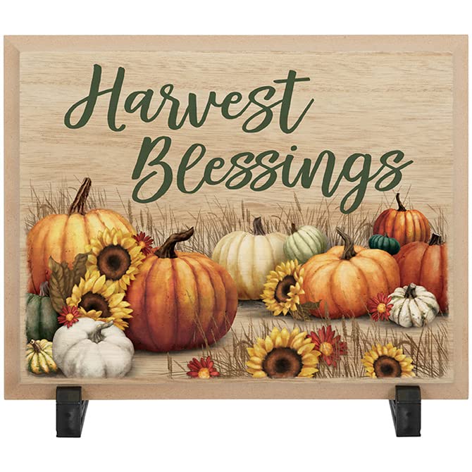 Carson Home Accents Harvest Blessing Table D√©cor Plaque, 9-inch Width