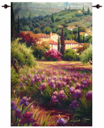 Manual Iris Fields Grande Tapestry Wall Hanging, 47 X 70-Inch