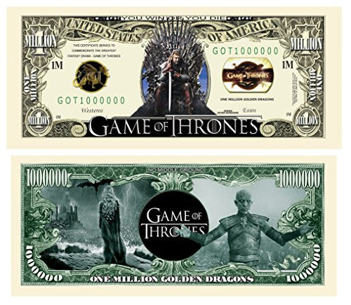 American Art Classics Limited Edition Game of Thrones | GOT | Collectible Novelty Bill in Currency Holder