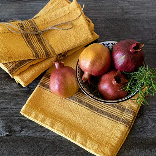 Park Hill Collection EXW00409 Cloth Napkin, Cotton (Mustard Yellow)