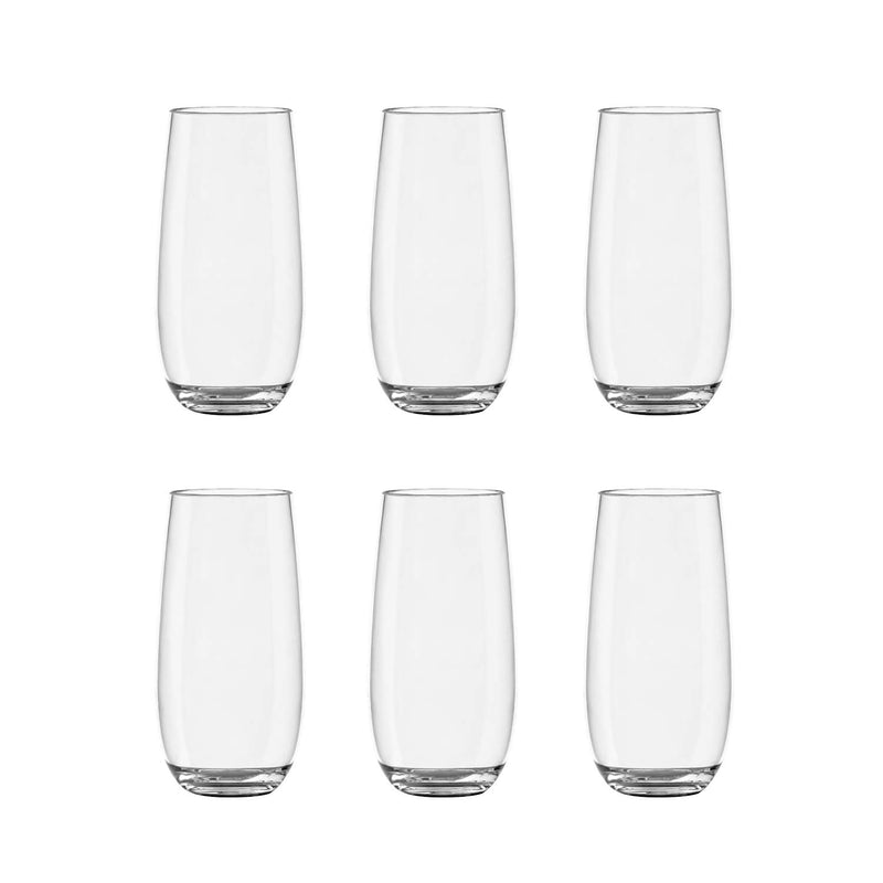 TarHong Montana Tritan Highball Glass, 18 oz, Tritan Premium Plastic, Set of 6