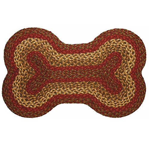 CWI IHF Rugs Cinnamon Braided Dog Bone Rug