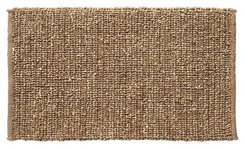 Larry Traverso Sophia Braided Seagrass and Jute Doormat, 18 x 30 inches, Durable and Sustainable Handwoven Seagrass and Jute, Static Free, Beige