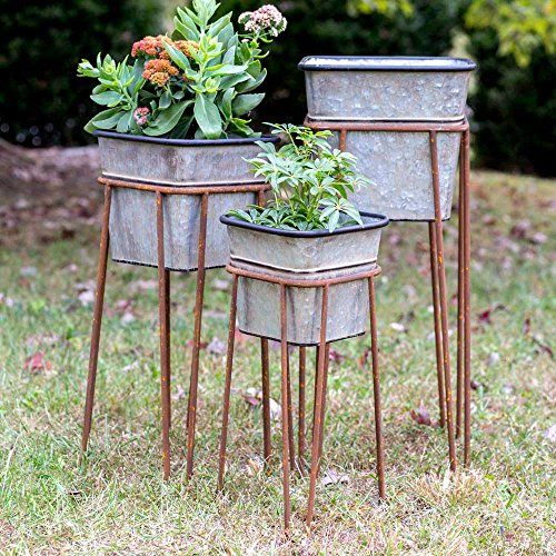 CTW Set of Three Square Bins with Stands