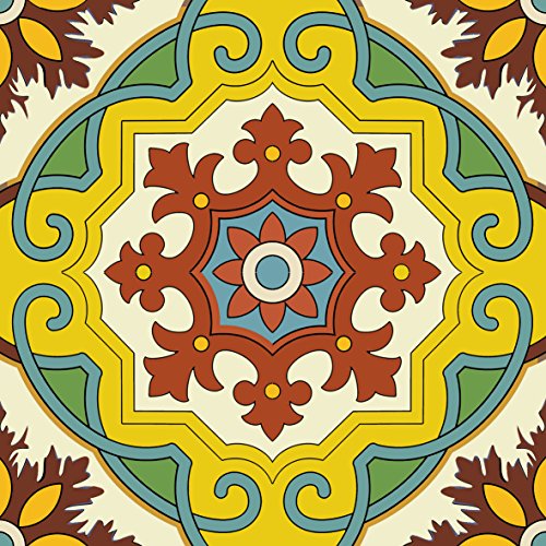 Mi Alma Backsplash Peel and Stick Tile Stickers 24 murals PC Set Tile Decals Bathroom & Kitchen Vinyl Wall Decals Easy to Apply Just Peel & Stick Home Decor (6x6 Inch, C29-8x8)