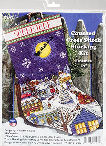 Design Works Crafts Counted Cross Stitch Kit 17 in Stocking ~ CHRISTMAS EVE 