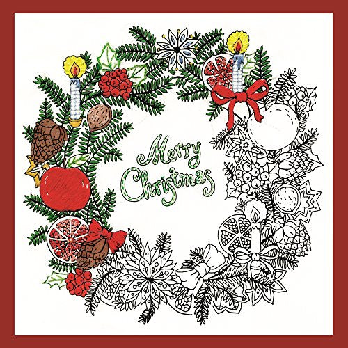 Design Works Crafts Christmas Wreath Zenbroidery Kit, 10" x 10", Various