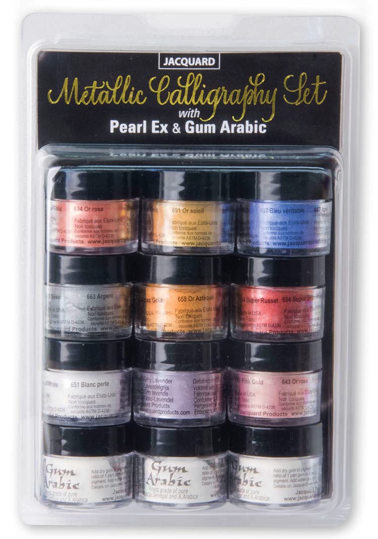 Jacquard Metallic Calligraphy Set