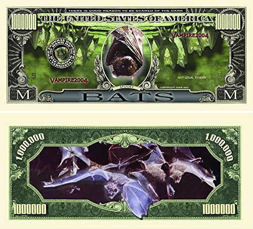 American Art Classics Set of 5 - Bats Million Dollar Bill