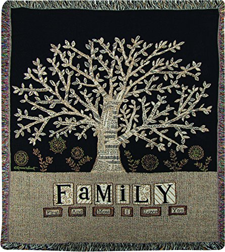 Manual Woodworkers & Weavers Tapestry Throw, Family, 50 x 60