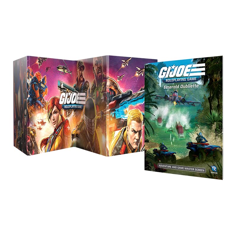 Renegade Game Studios Store G.I. JOE Roleplaying Game GM Screen & The Emerald Oubliette Adventure Book