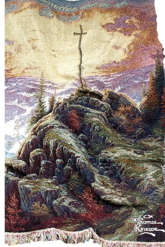 Manual Thomas Kinkade 50 x 60-Inch Tapestry Throw with Verse, Sunrise