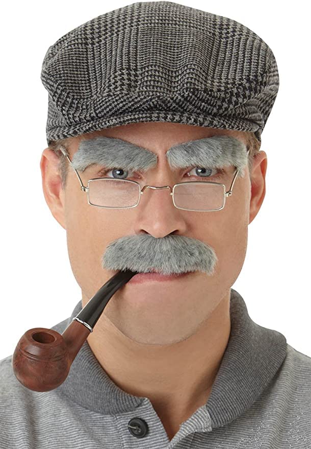 amscan Old Man Moustache and Eyebrows Set