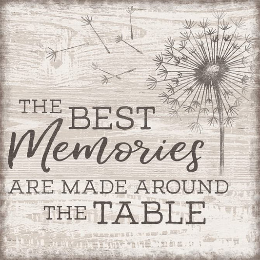 Carson Home Best Memories House Coaster, 4-inch Square, Set of 4