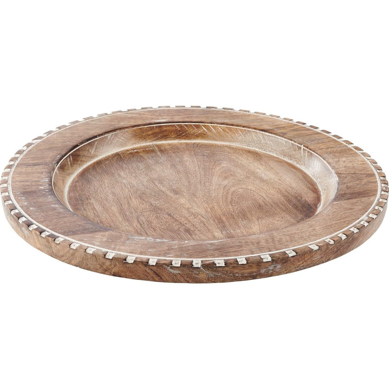 Primitives by Kathy 15" Wood Charger Plate Set of 2