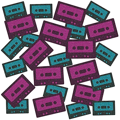 Beistle Glittery Cassette Tape Confetti - 1 Pack