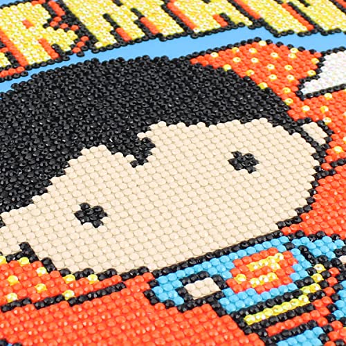 Camelot Crafts Superman Dots Box Diamond Painting Art Kit Round Drill Picture Art Craft Home Ready to Hang Wall Decor 11‚Äö√Ñ√πx11‚Äö√Ñ√πx1‚Äö√Ñ√π