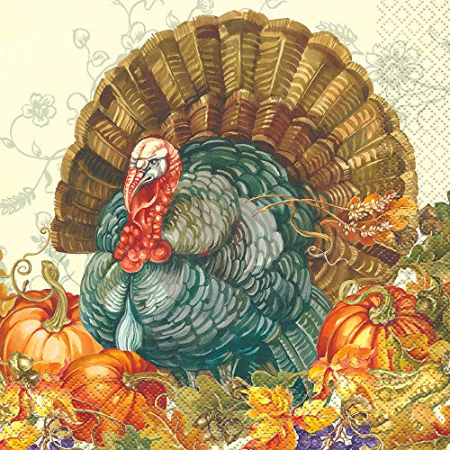 Unique Industries Unique 72842 Traditional Thanksgiving | Luncheon Napkins | 16ct