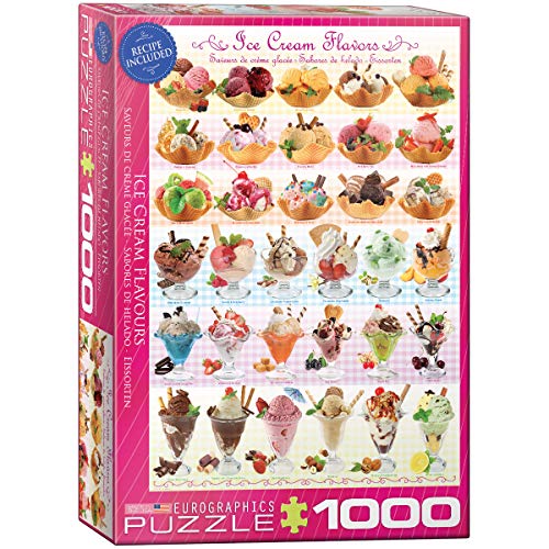EuroGraphics Ice Cream Flavours Puzzle (1000-Piece), 1000 Piece Puzzle