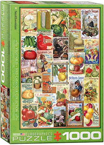 EuroGraphics Vegetables Smithsonian Seed Catalogues (1000 Piece) Puzzle (6000-0817)