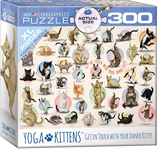 EuroGraphics Yoga Kittens 300-Piece Puzzle (Small Box), Multi