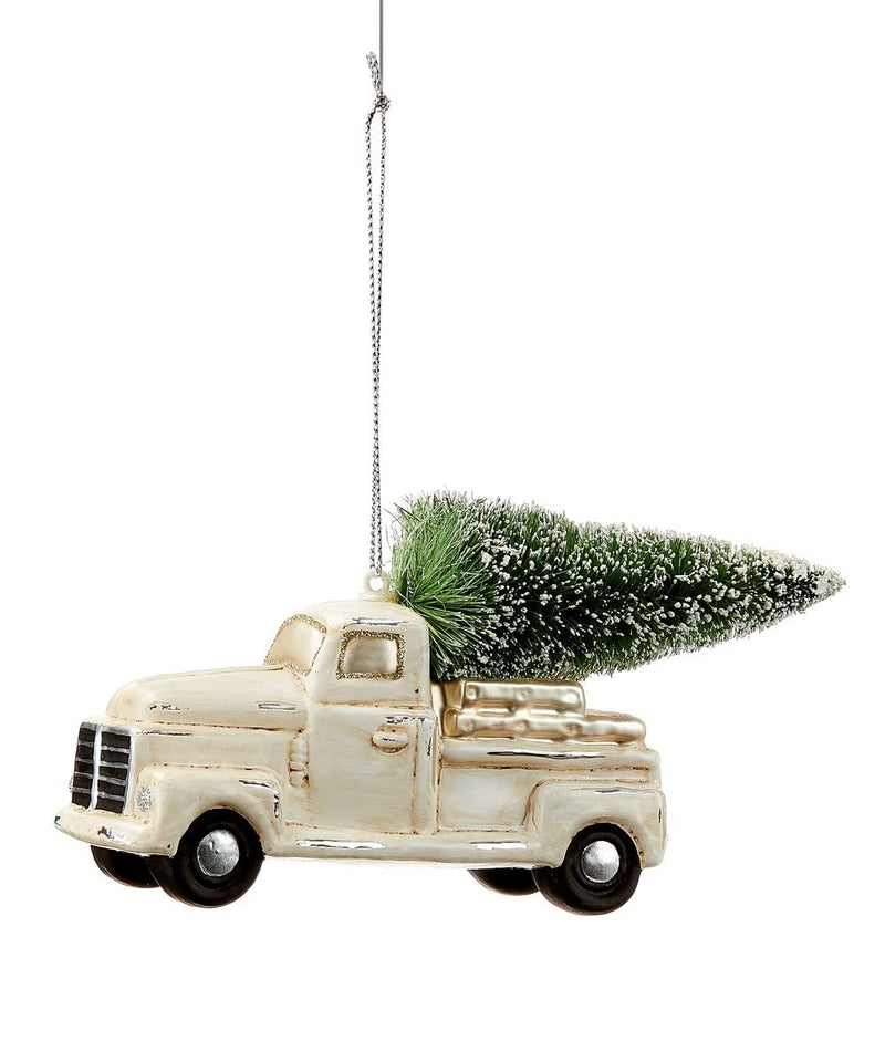 Giftcraft Truck Hanging Ornament, 6-inch Height, Glass, Multicolor, Christmas, Home Décor, Holiday Tradition