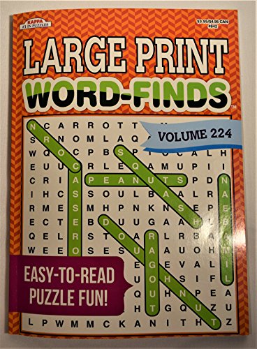 BAZIC Kappa Publication 3842 Large Print Word-Finds Assorted Volumes, Multi